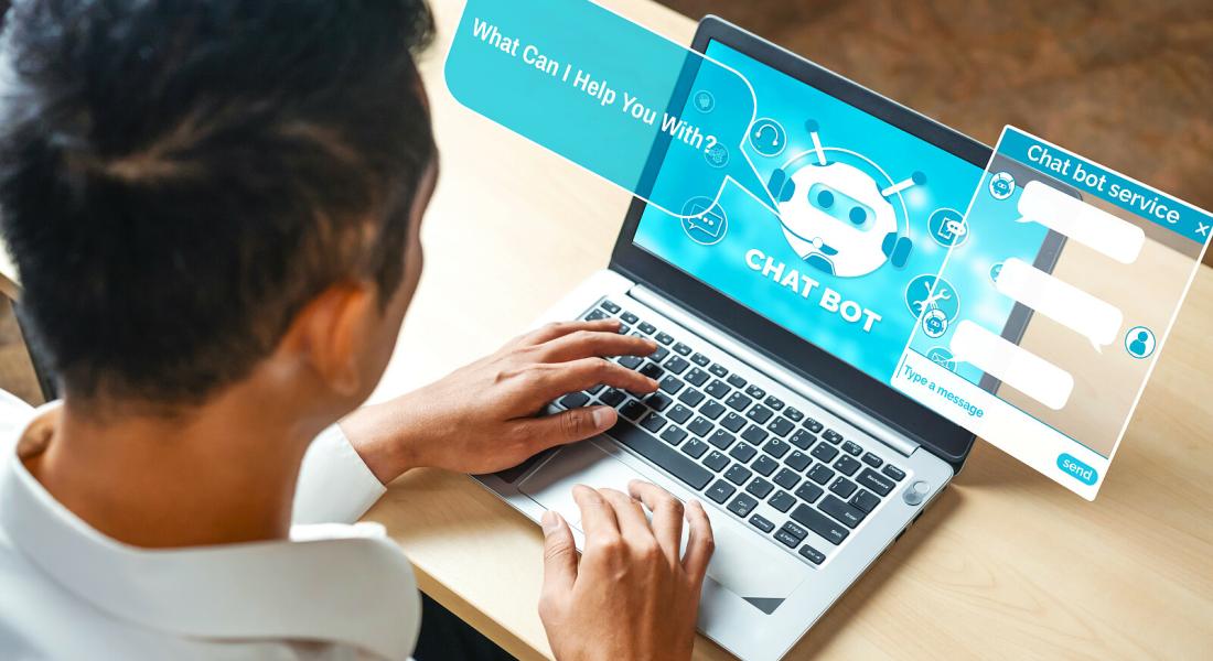 Rozmowa z chatbotem. Fot. Depositphotos.com